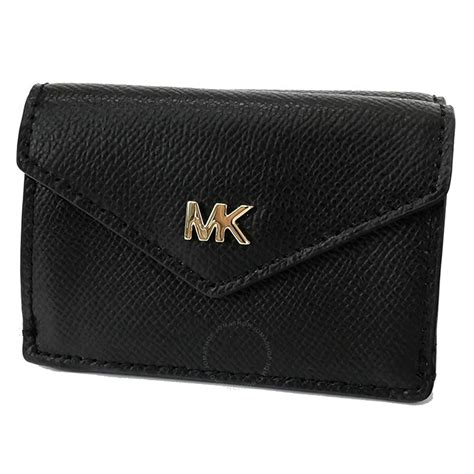 michael kors trifold wallet brown|Michael Kors crossgrain leather wallet.